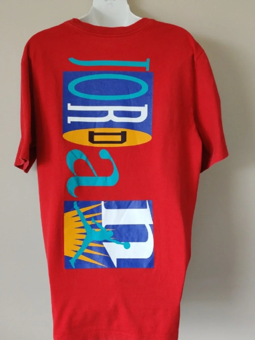 Men's Jordan Red Short Sleeve Tee with Logo
